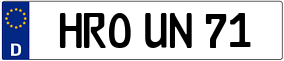 Truck License Plate